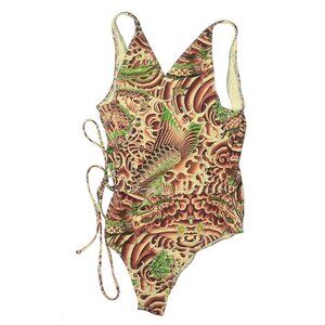 Jean Paul Gaultier x Target Japanese Koi fish tattoo print swimsuit Size M